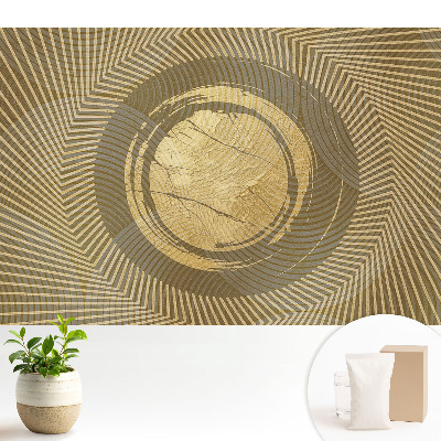 Abstracție geometrică în nuanțe de galben