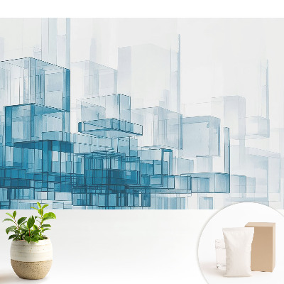 Cuburi albastre spațiale modernitate