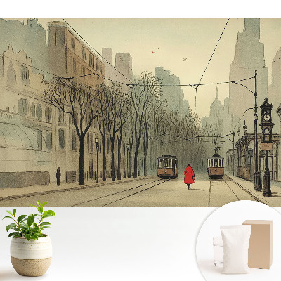 Simetrie clasică de dimineață de toamnă a orașului