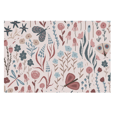 Flori și fluturi în stil modern