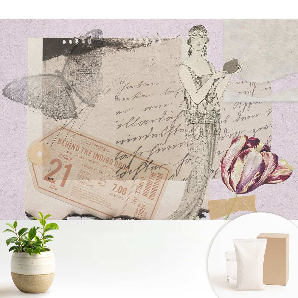 Colaj romantic retro