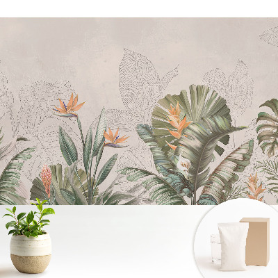 Vegetație exotică cu flori colorate