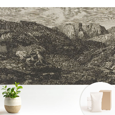 Peisaj montan călăreț clasic