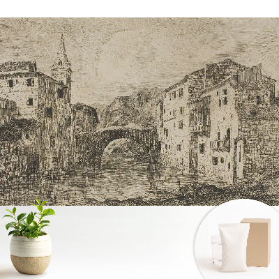 Clădiri clasice pod râu.