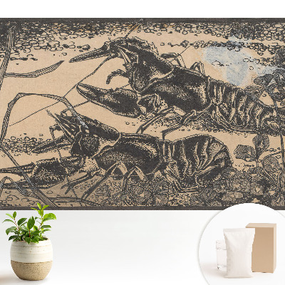 Raci și plante acvatice într-un stil clasic