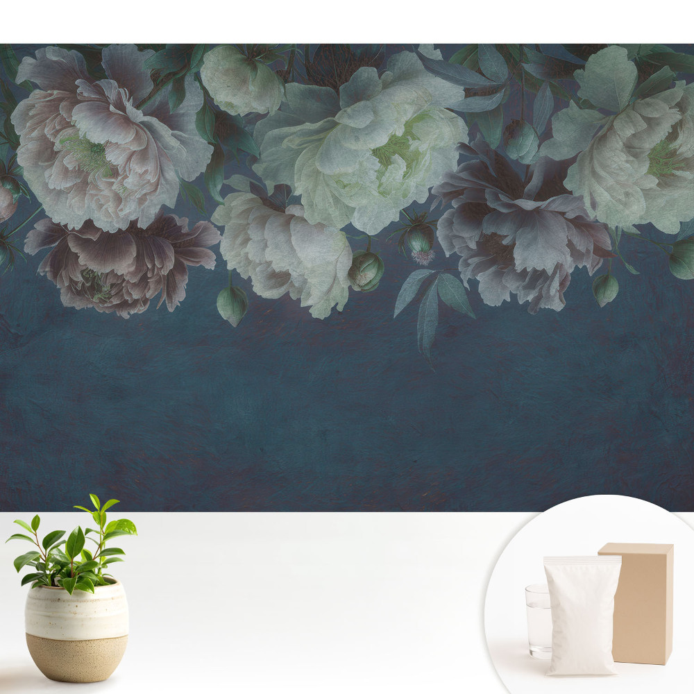 Flori pe un fundal întunecat