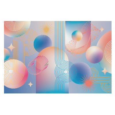 Modele geometrice abstracte pline de culoare