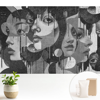 Portrete abstracte ale unor fețe de femei