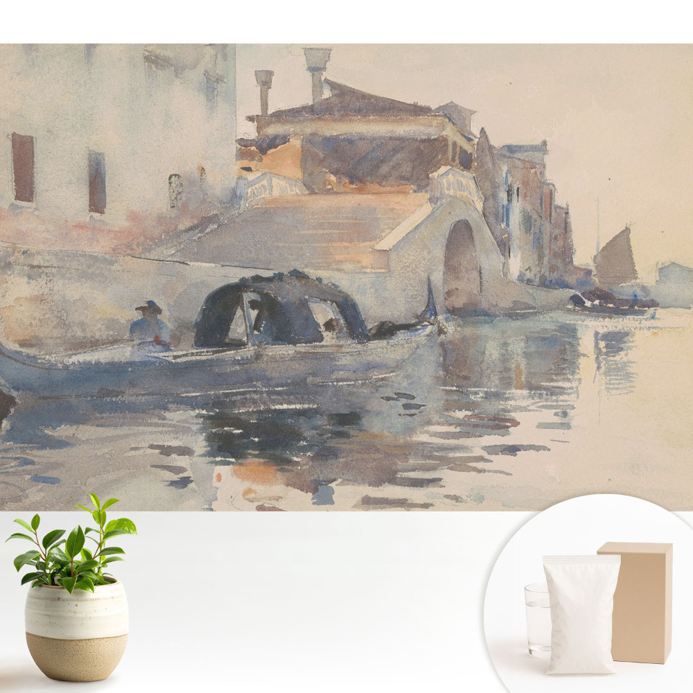 Peisaj în acuarelă, Veneția, armonia apei