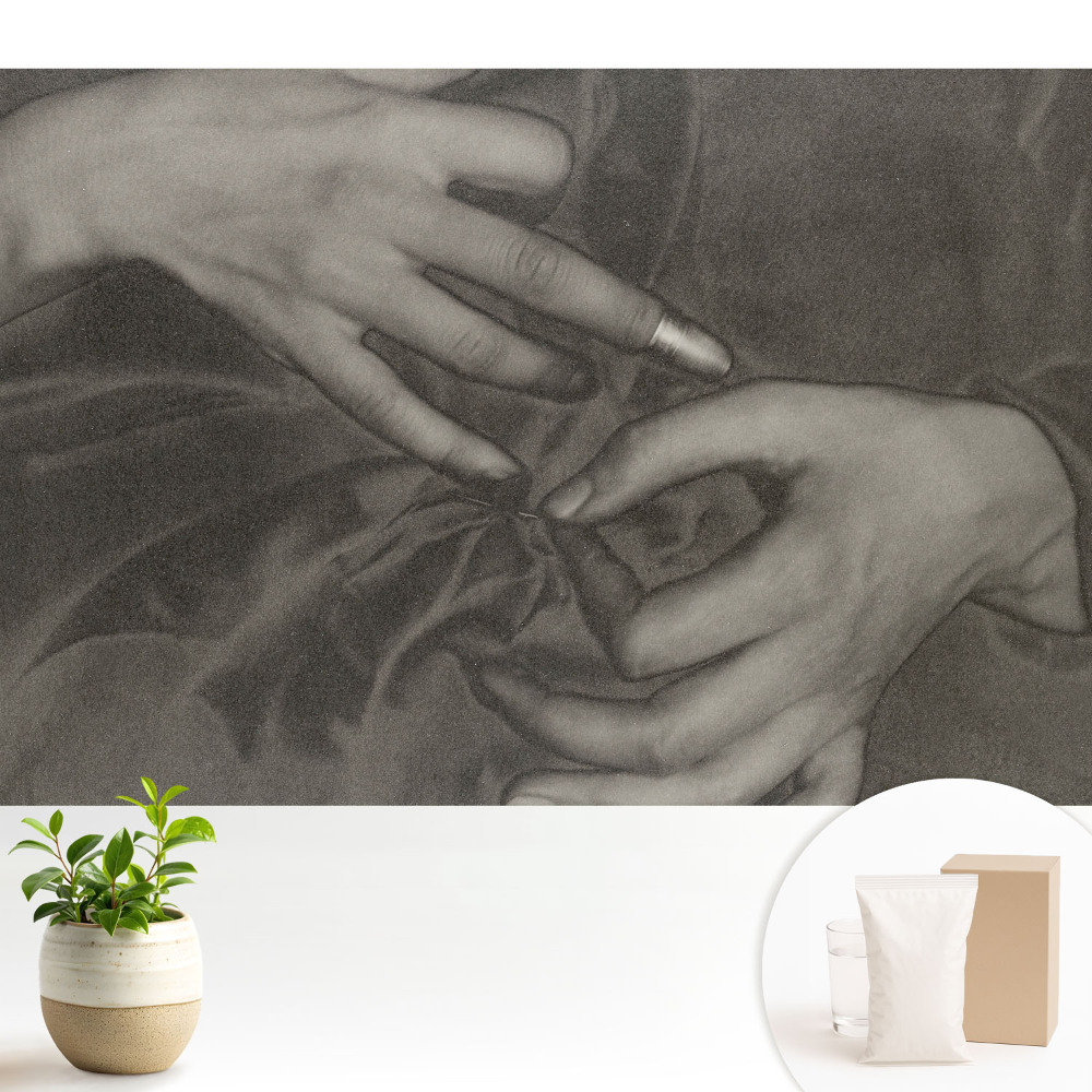 Mâini armonioase asupra materialului