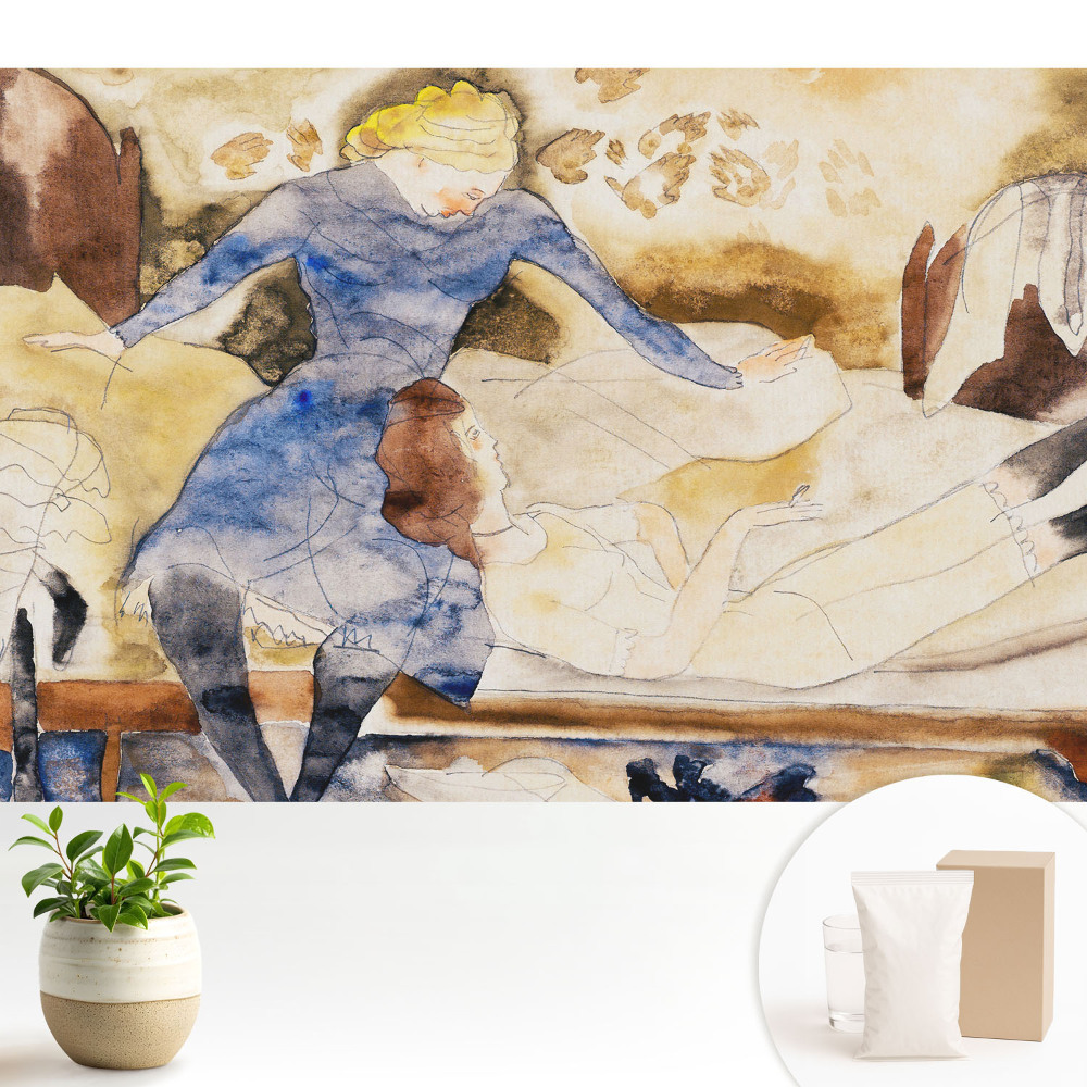 O scenă romantică în culori pastelate