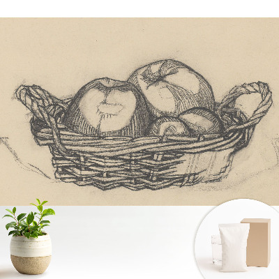 Desen clasic cu coș de fructe