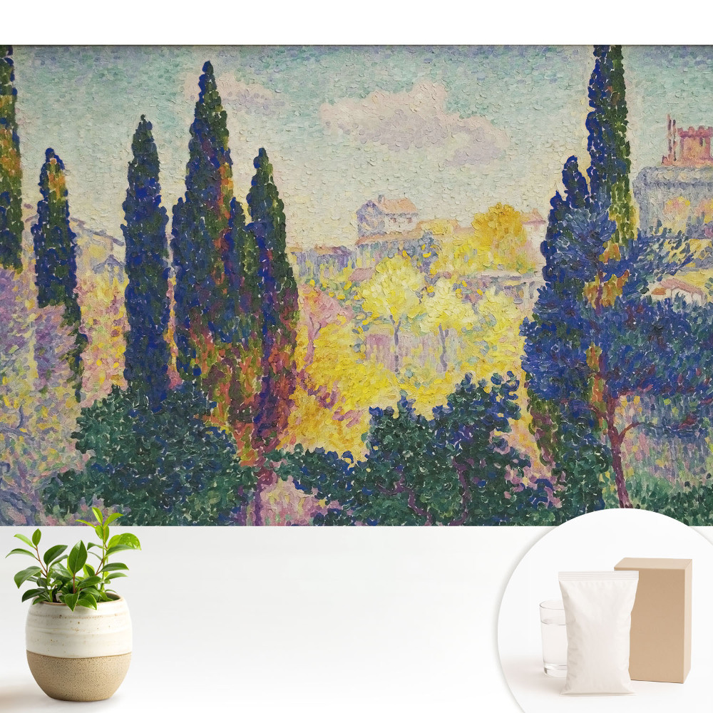 Copaci colorați în impresionism