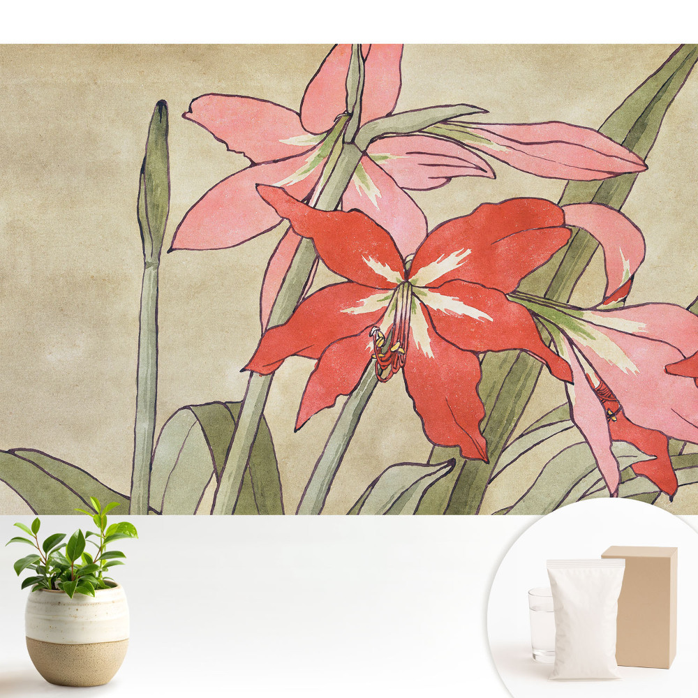 Compoziție florală retro, natură armonioasă