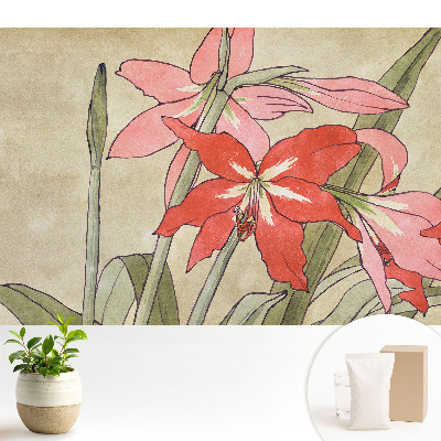 Compoziție florală retro cu natură armonioasă