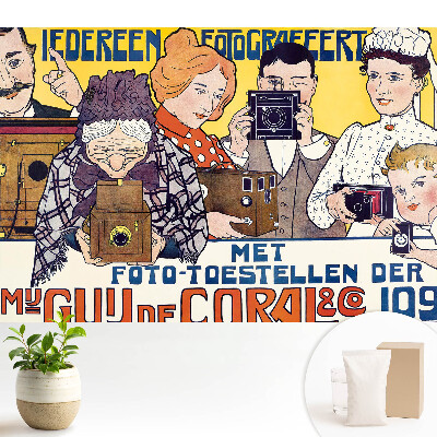 Reclamă cu cameră retro