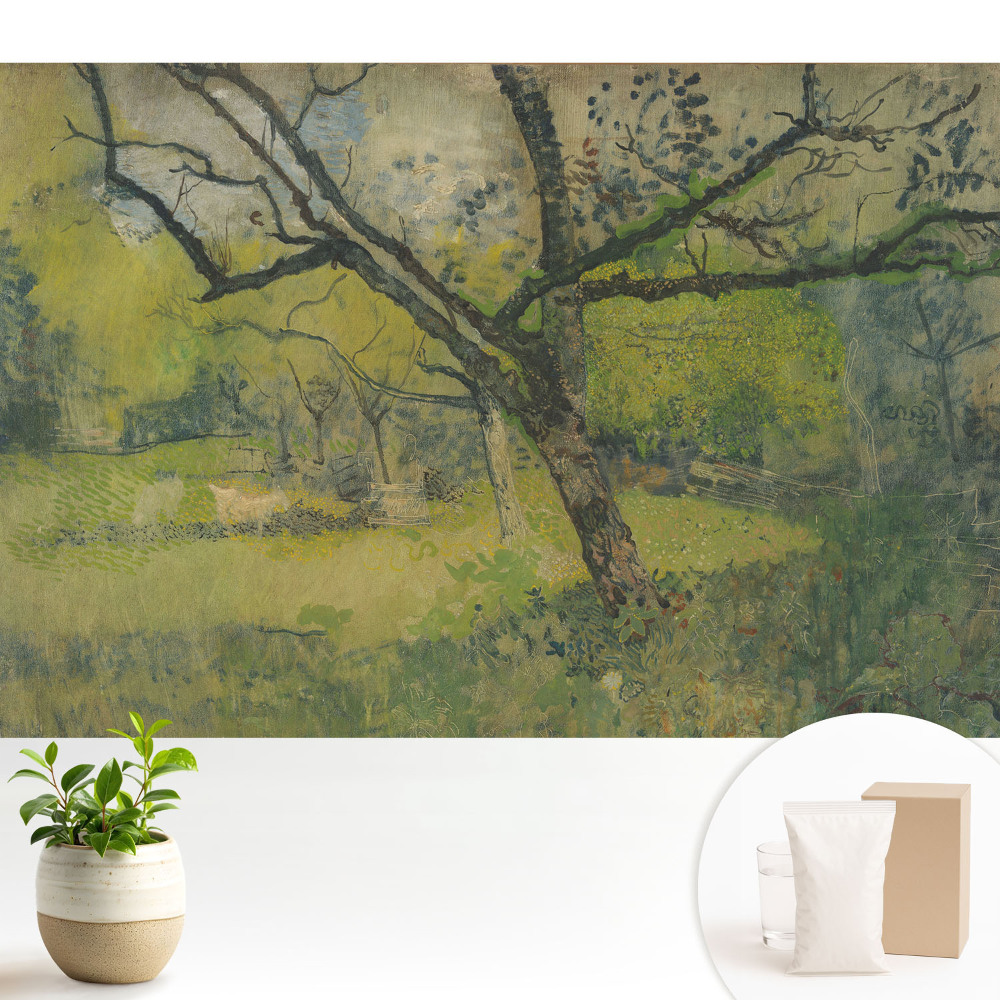 Un peisaj pitoresc cu un copac în centru