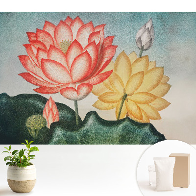 Flori de lotus într-un stil romantic