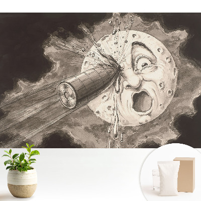 Lună și un obiect metalic