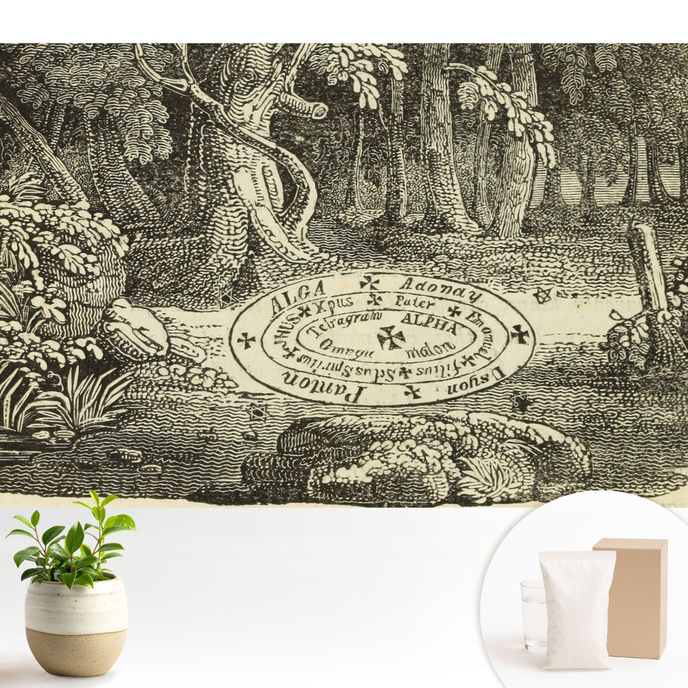 Ilustrație clasică a pădurii mistice