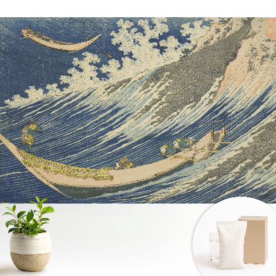 Bărci japoneze pe valuri agitate