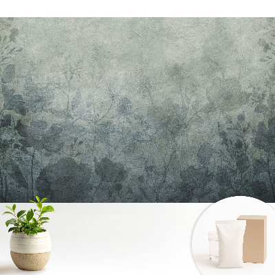 Motive florale pe fundal gri