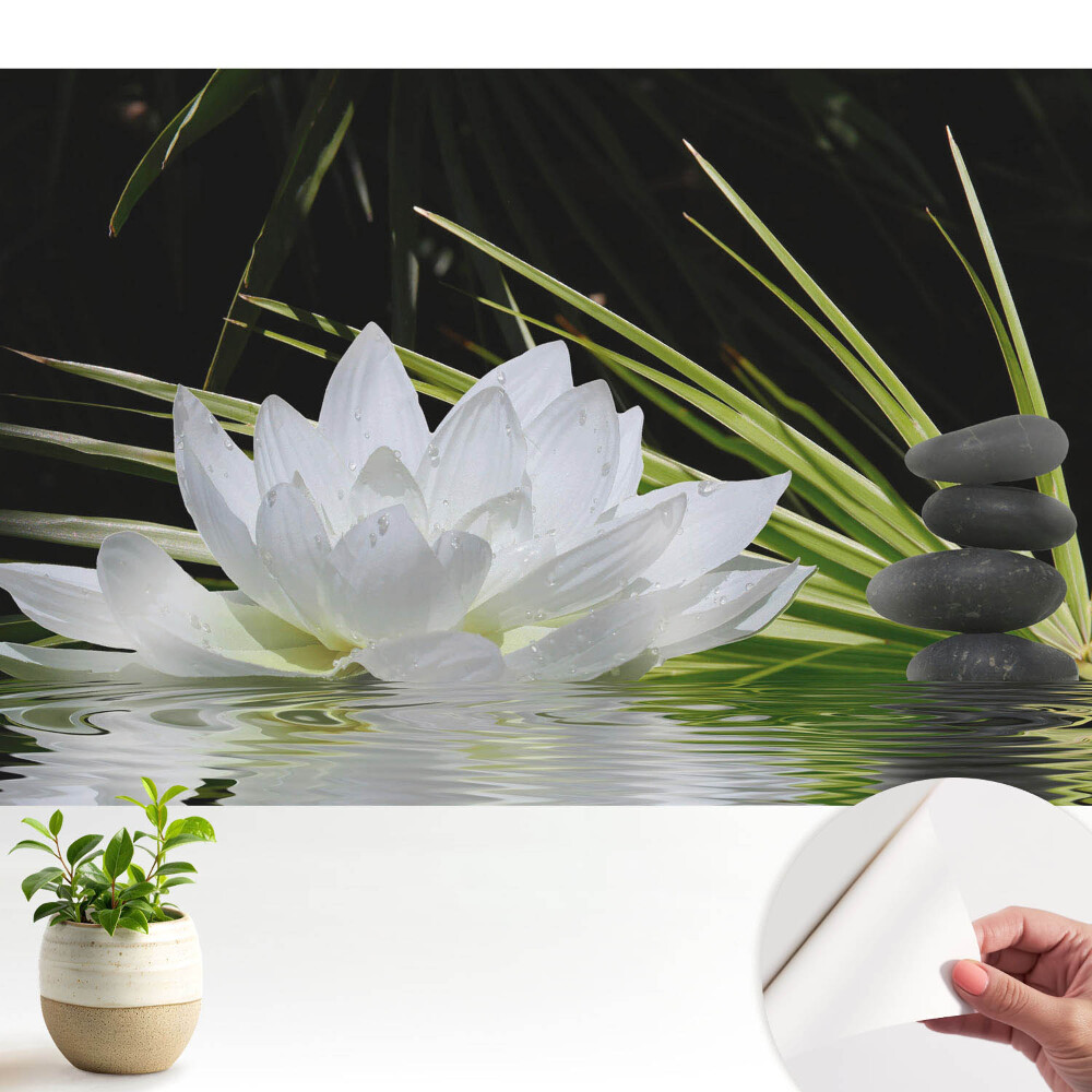 Meditație cu pietre de crin alb