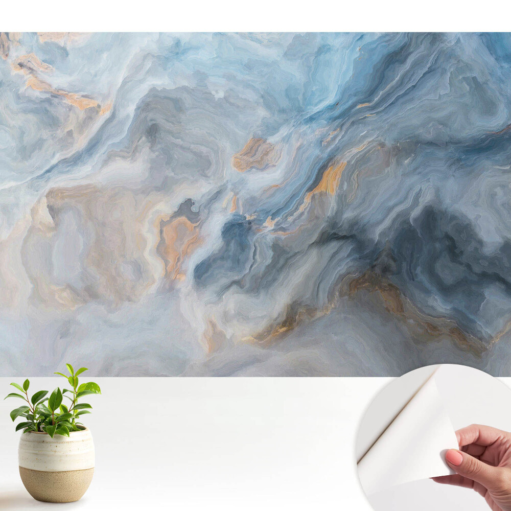 Valuri abstracte albastre și gri