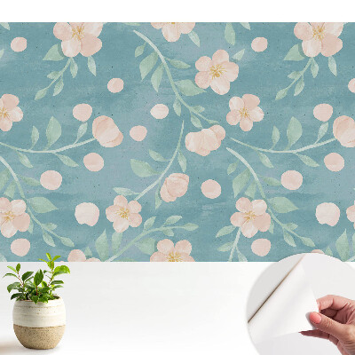 Flori și frunze pastelate