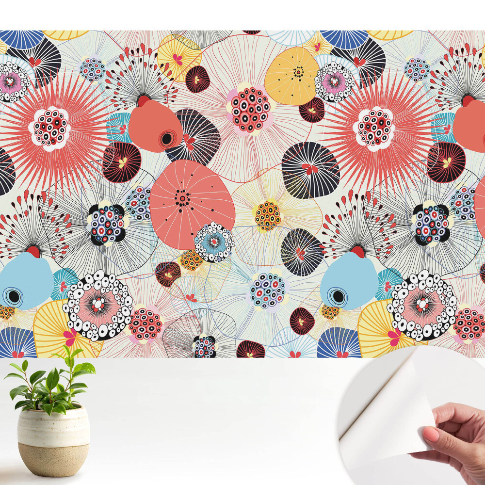 Energia culorilor cu model floral