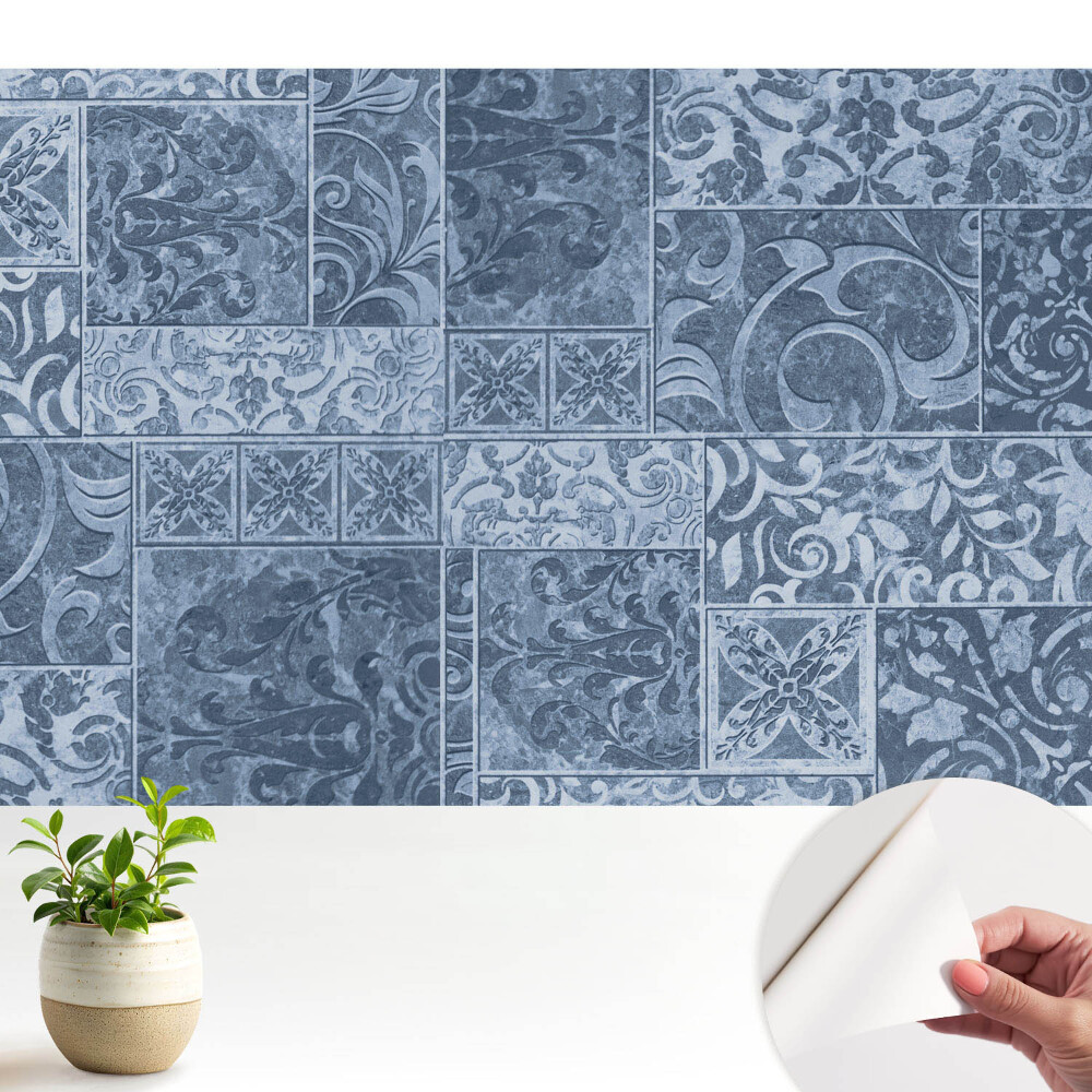 Model vintage albastru