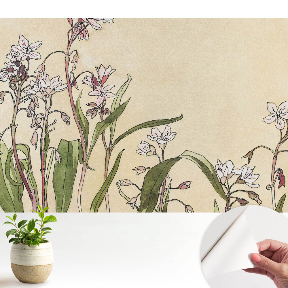 Flori delicate pe un fundal deschis