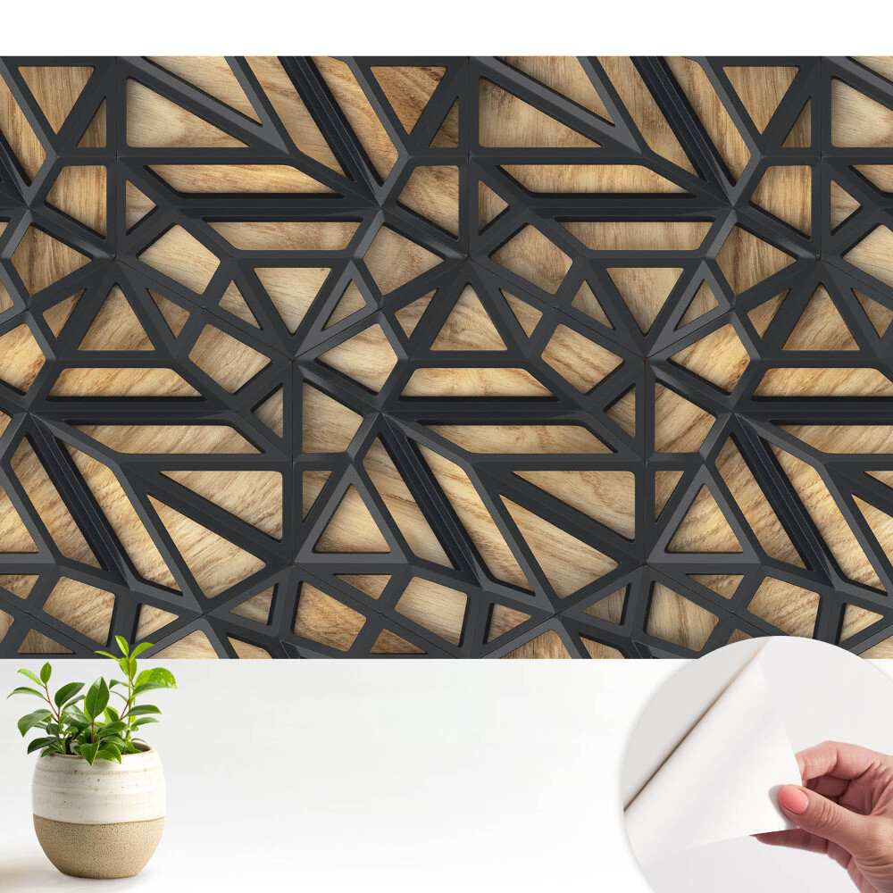 Triunghiuri geometrice Armonie din lemn