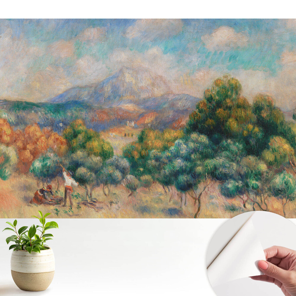 Peisaj colorat cu munți și natură