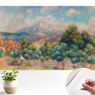 Peisaj colorat cu munți și natură