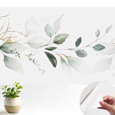 Compoziții delicate de frunze pictate în acuarelă