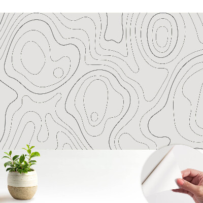 Contururi de linii de valuri abstracte