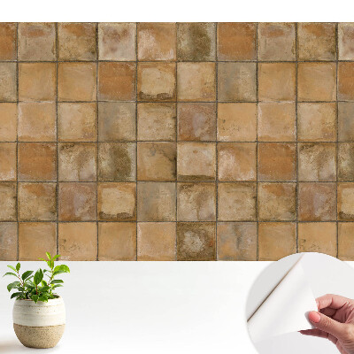 Plăci pătrate în culori calde