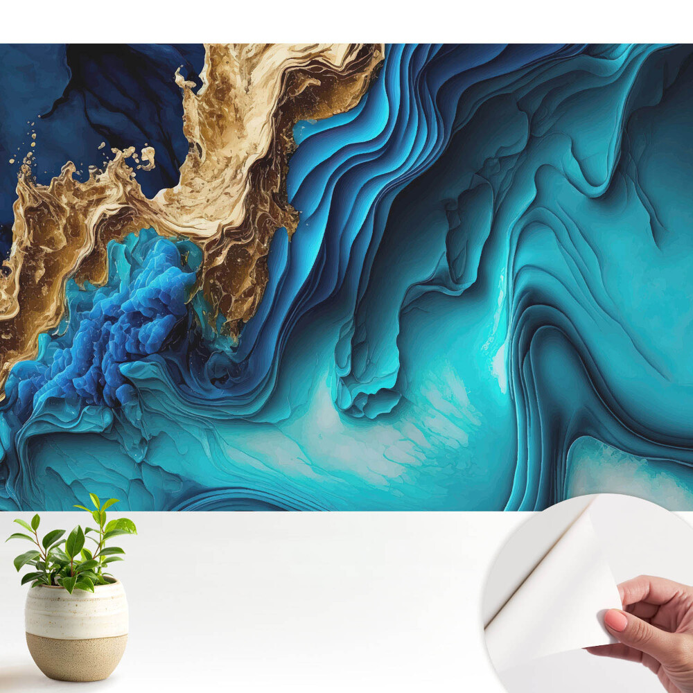 Ondulații intense de culori contrastante