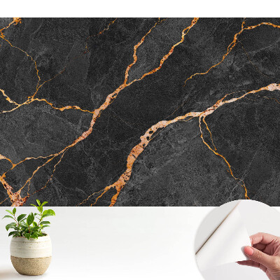 Fundal negru de marmură cu vene