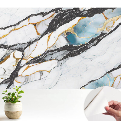 Marmură cu negru și albastru