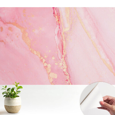 Pete roz subtile cu accente galbene