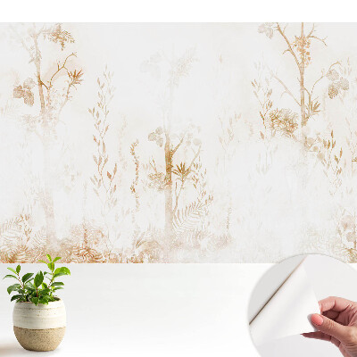 Motive botanice pe fundal deschis