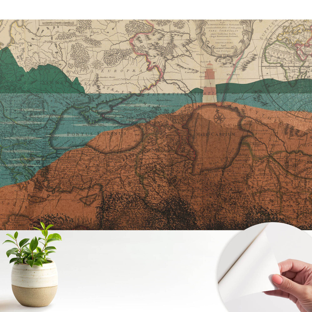 Hartă veche cu culori