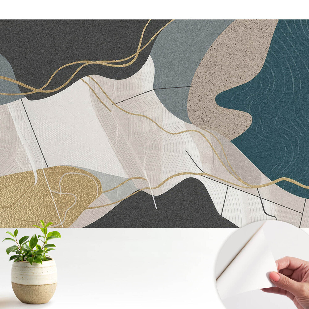 Model geometric abstract în culori estompate