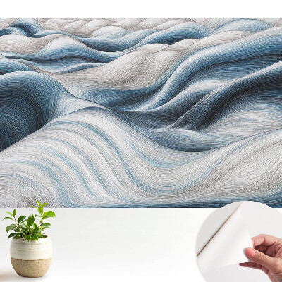 Linii ondulate și moi în nuanțe de albastru