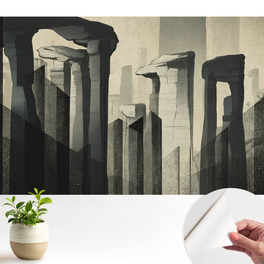 Coloane monumentale cu compoziții simetrice