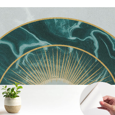 Semicerc decorativ cu marmură verde