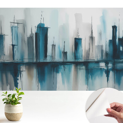 Un oraș în acuarelă – accent calm și modern