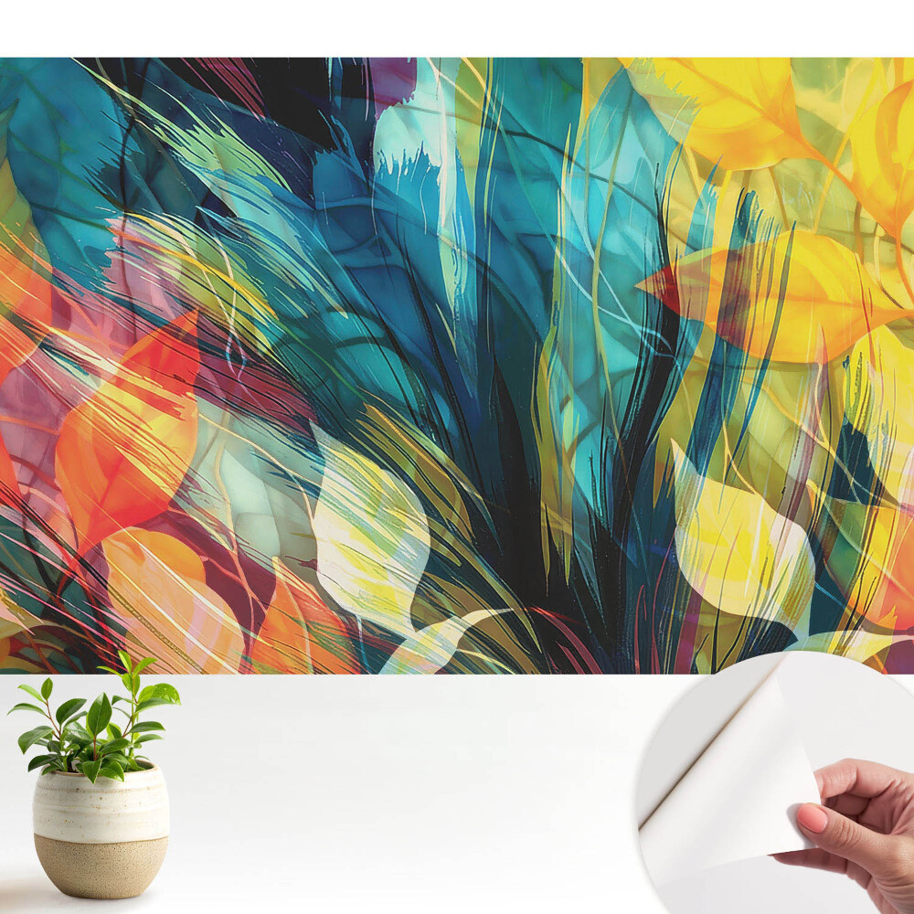 Abstracție de frunze colorate